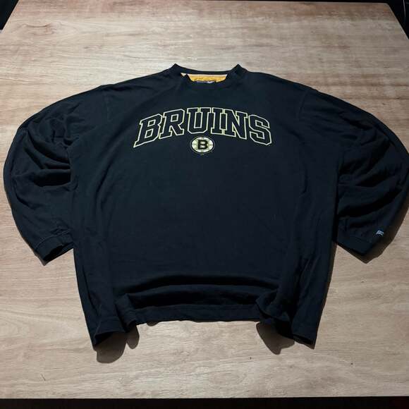 Hockey Rules Other - Vintage Y2K Boston Bruins HockeyRules NHL Black Crewneck Sweatshirt XL